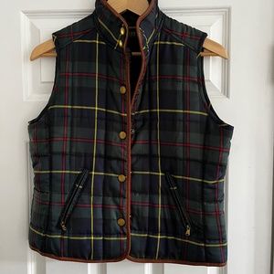 Ralph Lauren Plaid Vest - Navy, Red, Yellow
